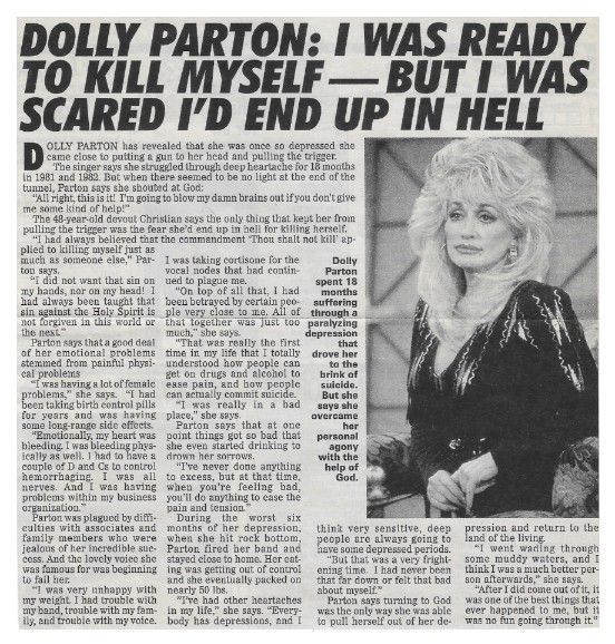 Parton, Dolly / I Was Ready to Kill Myself / 1994