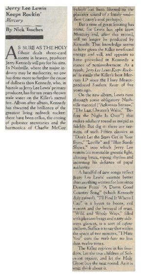 Lewis, Jerry Lee / Keeps Rockin&#39; / 1978