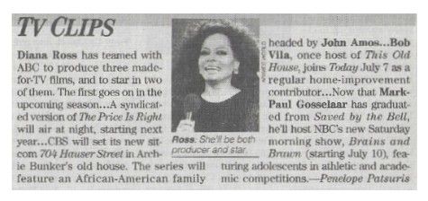 Ross, Diana / TV Clips / 1993