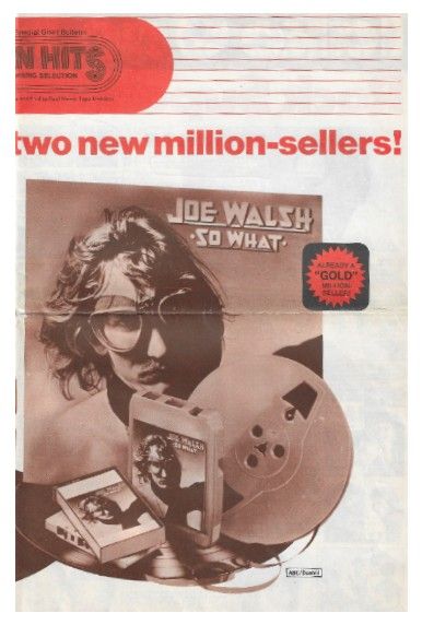 Columbia Record + Tape Club / Joe Walsh--Three Dog Night / 1974