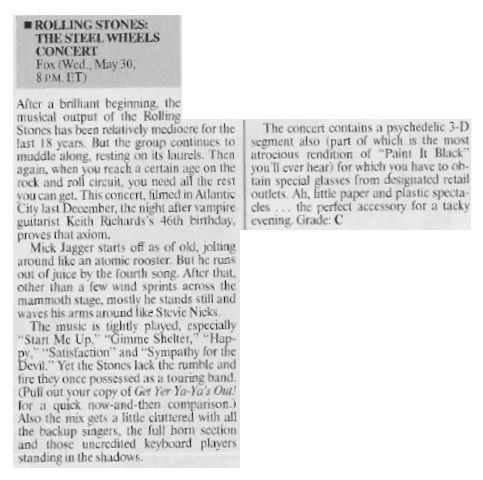 Rolling Stones, The / The Steel Wheels Concert / 1990