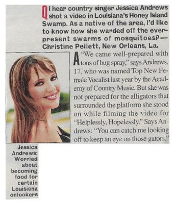 Andrews, Jessica / Louisiana Honey Island Swamp / 2001