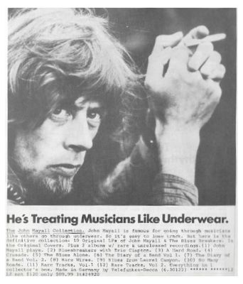 Mayall, John / He&#39;s Treating Musicians Like Underwear.