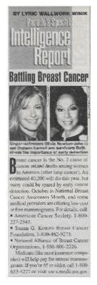 Newton-John, Olivia / Battling Breast Cancer--with Diahann Carroll / 2001