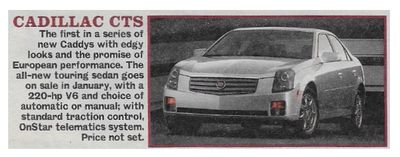 Cadillac / CTS / 2001