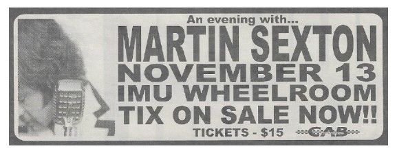 Sexton, Martin / University of Iowa / 2001