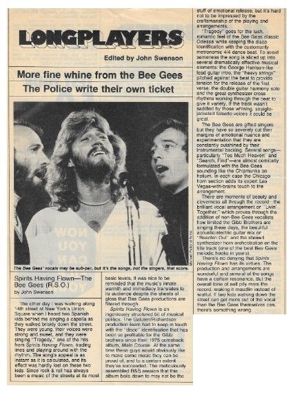 Bee Gees / Spirits Having Flown / 1979