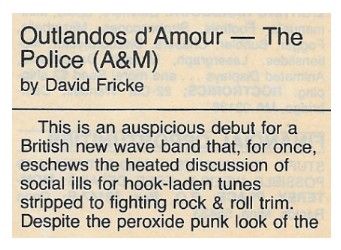 Police, The / Outlandos d&#39;Amour / 1979