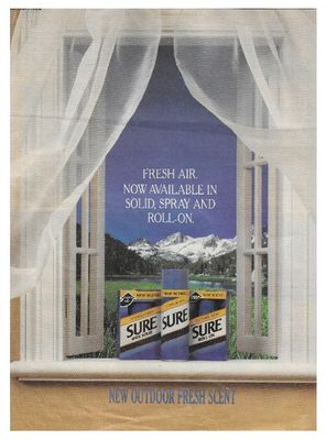 Sure / New Outdoor Fresh Scent / 1989