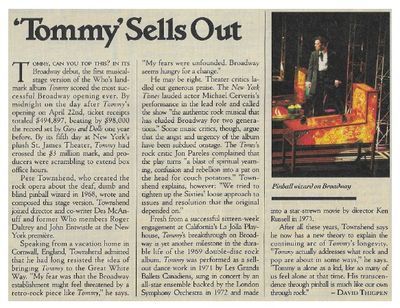 Who, The / Tommy Sells Out--Broadway / 1993