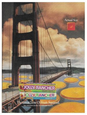 Jolly Rancher / The Great Taste of Fruit. Squared. / 1993