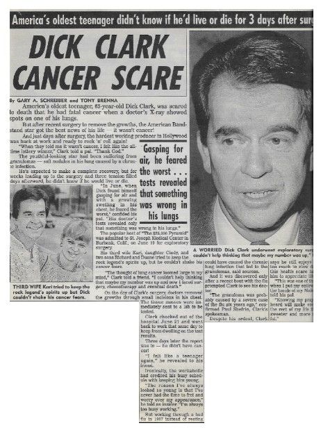 Clark, Dick / Dick Clark Cancer Scare / 1992