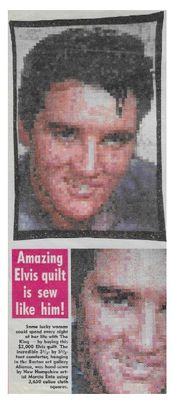Presley, Elvis / Amazing Elvis Quilt is Sew Like Him! / 1992