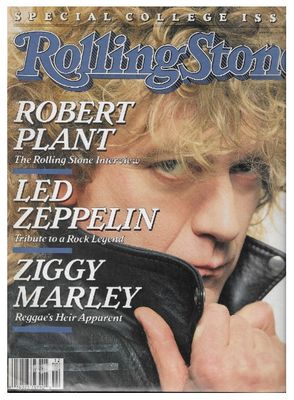 Plant, Robert / Rolling Stone Cover Photo / 1988