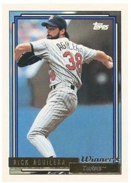 Aguilera, Rick / 1992 Minnesota Twins / Topps #44