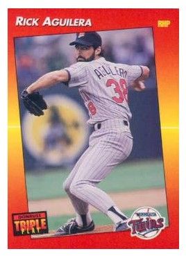 Aguilera, Rick / 1992 Minnesota Twins / Triple Play #65