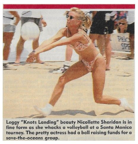 Sheridan, Nicollette / Santa Monica--Playing Volleyball / 1992