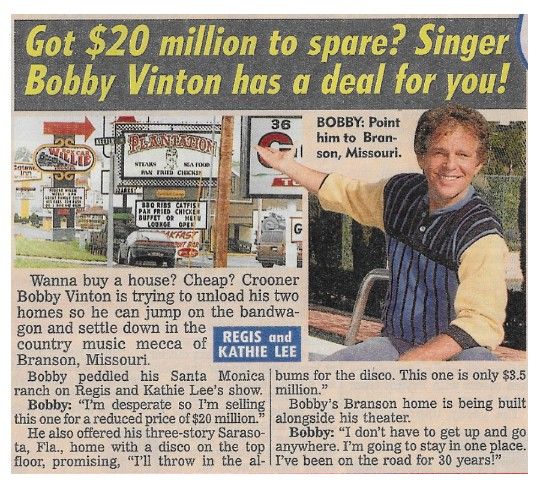 Vinton, Bobby / Got $20 Million to Spare? / 1993