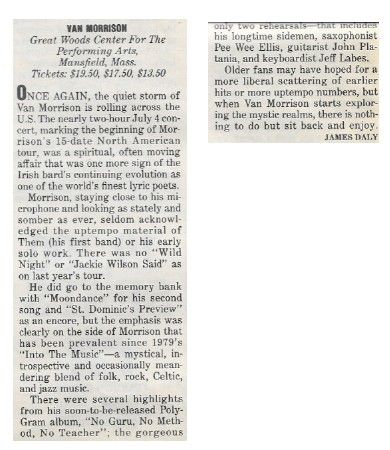 Morrison, Van / Great Woods Center / 1986