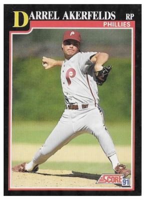 Akerfelds, Darrel / 1991 Philadelphia Phillies / Score #223