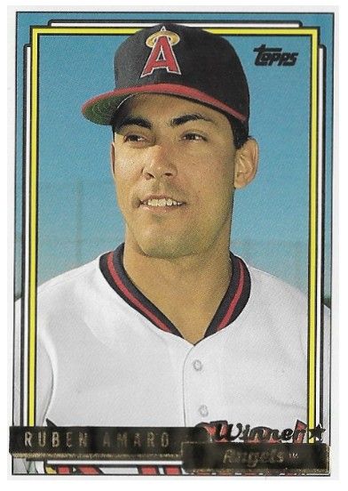 Amaro, Ruben / 1992 California Angels / Topps Gold Winners #269