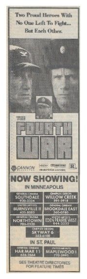 Scheider, Roy / The Fourth War / 1990