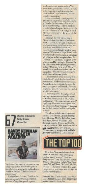 Newman, Randy / Trouble in Paradise / 1983