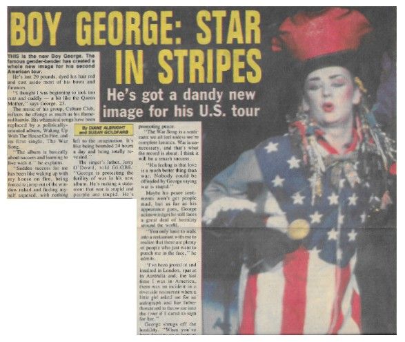 Culture Club / Boy George: Star in Stripes / 1984