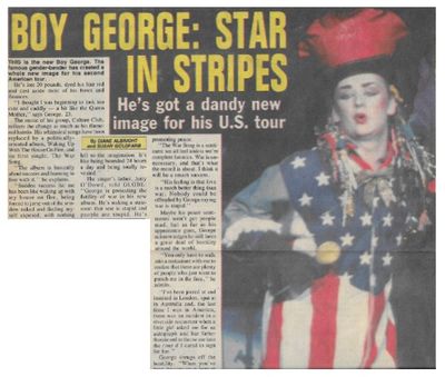 Culture Club / Boy George: Star in Stripes / 1984