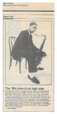 Pine, Courtney / The '90s Blow in on High Note / 1990