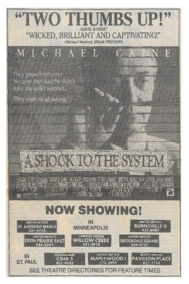 Caine, Michael / A Shock to the System / 1990
