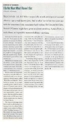 O'Connor, Sinead / I Do Not Want What I Haven't Got / 1990