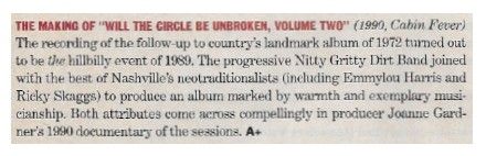 Various Artists / The Making of "Will the Circle Be Unbroken, Volume Two / 1991