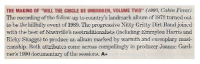 Various Artists / The Making of "Will the Circle Be Unbroken, Volume Two / 1991