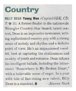 Dean, Billy / Young Man / 1991