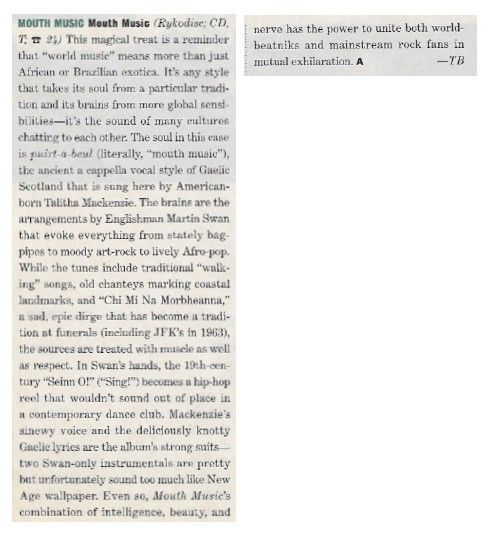 Mouth Music / Mouth Music / 1991