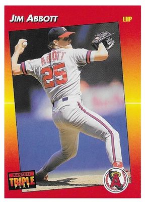 Abbott, Jim / 1992 California Angels / Triple Play #204