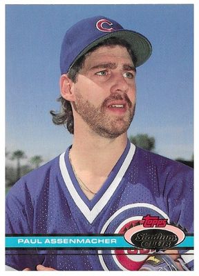 Assenmacher, Paul / 1991 Chicago Cubs / Stadium Club #586