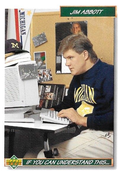 Abbott, Jim / 1992 California Angels / Upper Deck #78