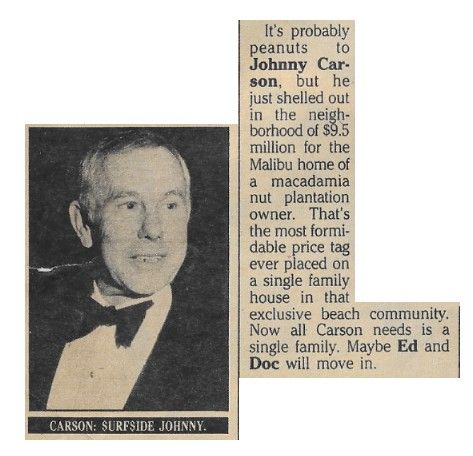 Carson, Johnny / Surfside Johnny / 1985