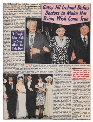 Ireland, Jill / Gutsy Jill Ireland Defies Doctors / 1990