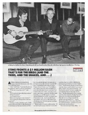 Sting / Sting Fronts a $1 Million Bash / 1991