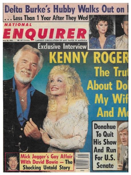Rogers, Kenny / National Enquirer Cover Photo / 1990