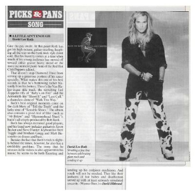 Roth, David Lee / A Little Ain't Enough / 1991