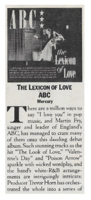 ABC / The Lexicon of Love / 1982