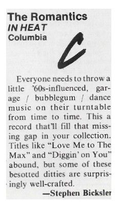 Romantics, The / In Heat / 1983