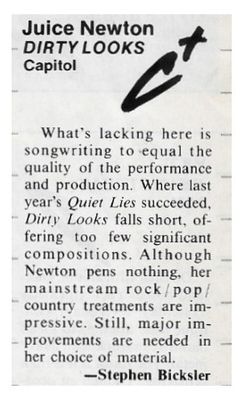 Newton, Juice / Dirty Looks / 1983