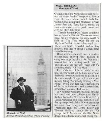 O'Neal, Alexander / All True Man / 1991