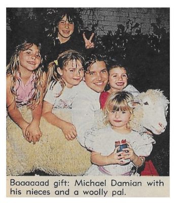 Damian, Michael / With His Nieces and a Woolly Pad / 1990
