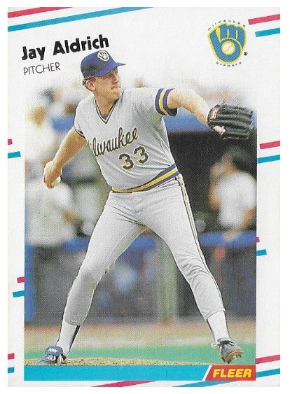 Aldrich, Jay / 1988 Milwaukee Brewers / Fleer #155
